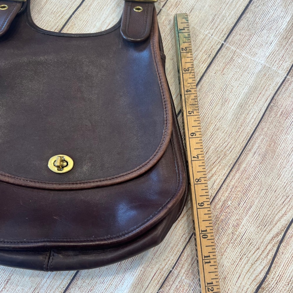 Coach Patricias Legacy 9988 Mahogany Brown Leather Crossbody Bag Vintage USA - Picture 10 of 11